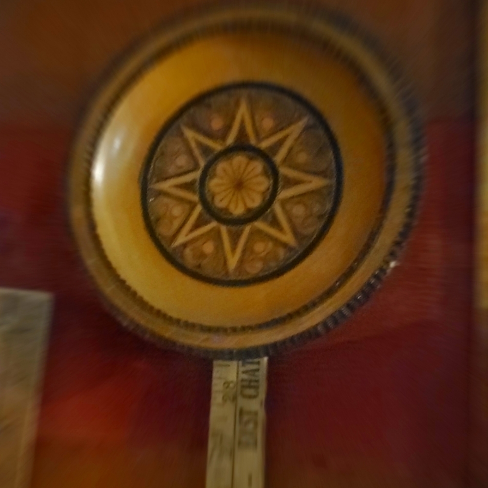 Vintage wooden plated made in poland